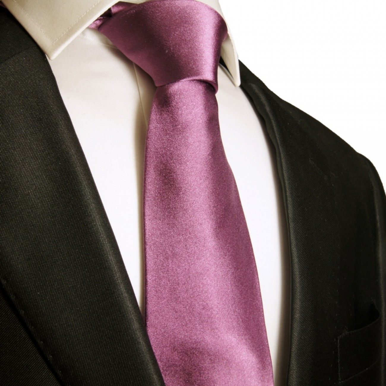dark pink silk tie