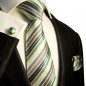 Preview: grünes Krawattenset 3tlg
