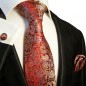 Preview: red paisley necktie set 3pcs