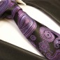 Preview: purple paisley necktie set 3pcs