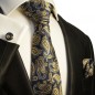 Preview: blue paisley necktie set 3pcs