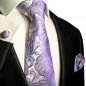 Preview: lila Krawatten Set 3tlg