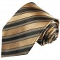 Preview: Brown black striped mens tie