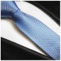 Preview: Krawatte schmal blau Seide