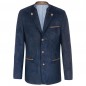 Preview: Traditional mens jacket blue leather like Oktoberfest | HT3