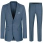 Preview: Herren Anzug blau grau modern | Slim Fit Anzug