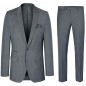 Preview: Mens suit gray | dress suit | light gray mens tie necktie