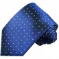 Preview: blue silk tie polka dots