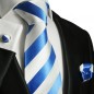 Preview: Blue necktie set 3pcs