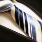 Preview: blaue Krawatten Set 3tlg