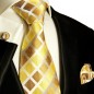 Preview: gold braune Krawatte