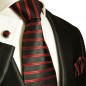 Preview: rotes Krawatten Set 3tlg