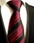 Preview: black red silk tie striped