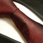 Preview: red mens tie striped necktie - silk tie and pocket square and cufflinks