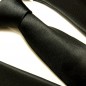 Preview: schwarzes Krawatten Set 2tlg