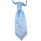 Preview: Ascot tie - cravat light blue floral