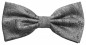 Preview: Men´s Bow Tie Pretied silver grey black paisley