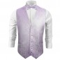 Preview: Wedding vest with bow tie purple lilac