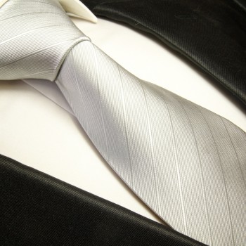 silver necktie set 3pcs