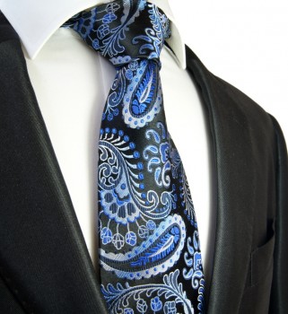 blue paisley necktie