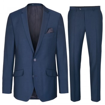 Blue dress suit for men - AMF-stich