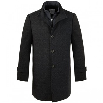 Winter Coat for man navy blue - wool jacket for man