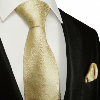creme silk mens necktie