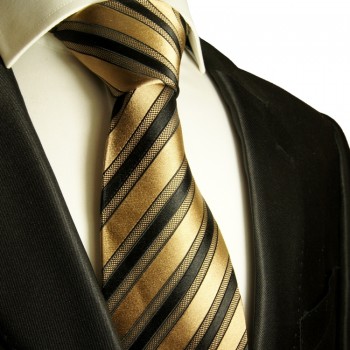 brown silk tie