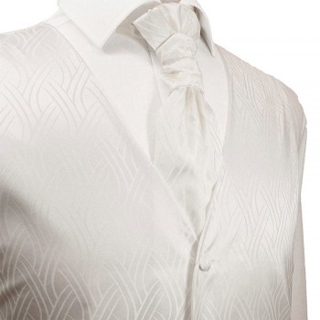 Mens wedding waistcoat - wedding vest set ivory