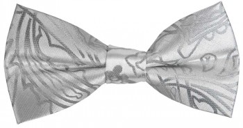 silver bow tie