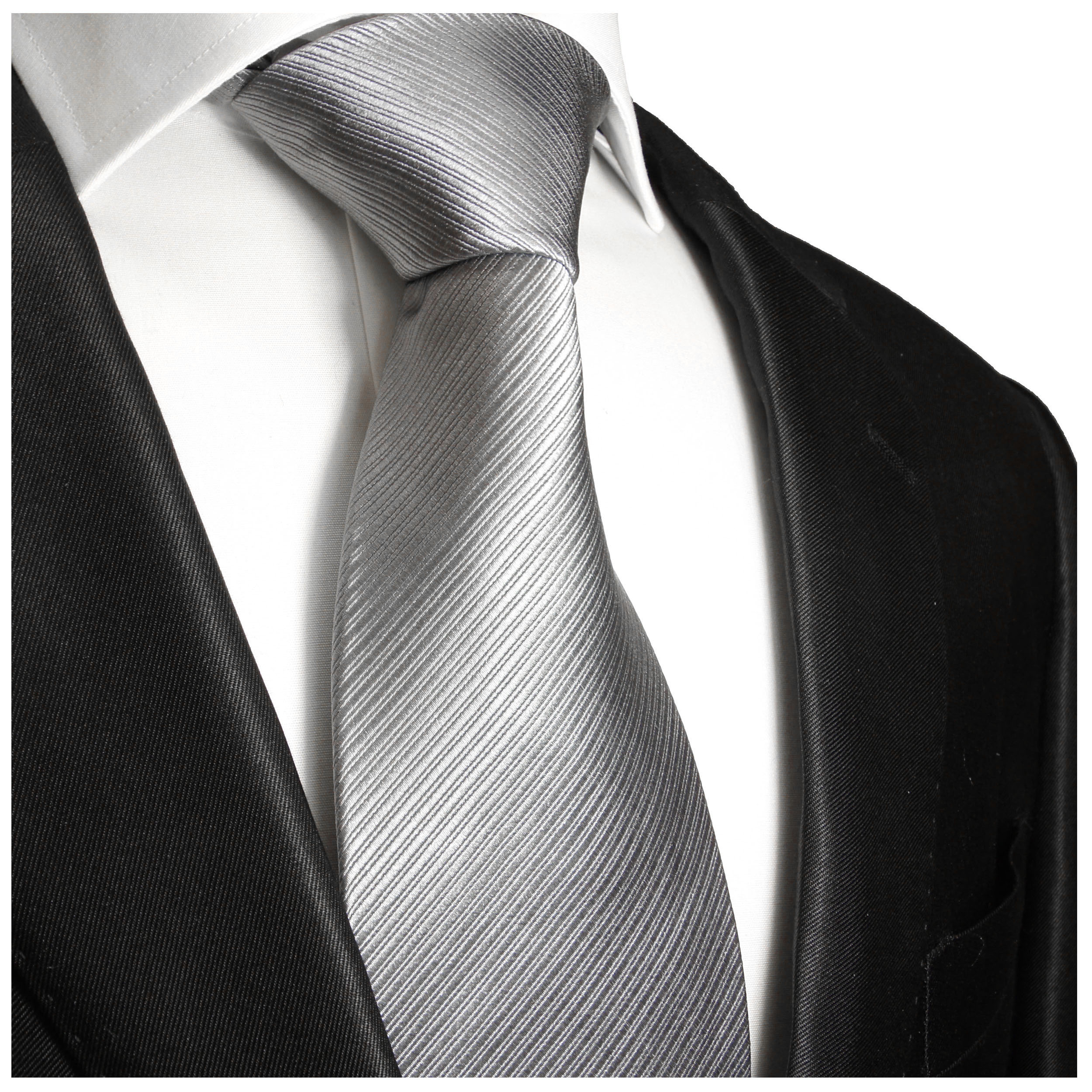 Krawatte silber grau BESTELLEN | uni JETZT - Paul 977 Malone Shop