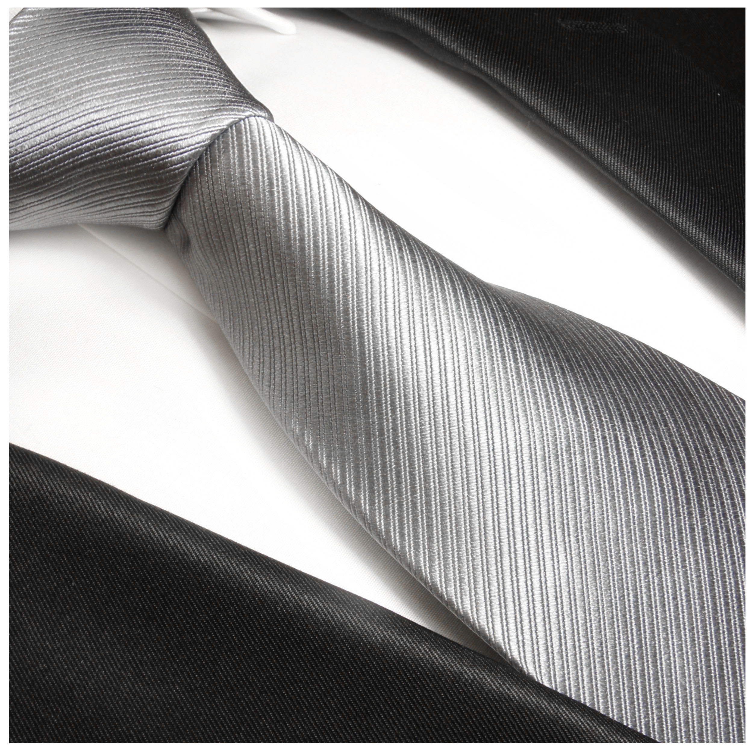 Krawatte silber Shop - uni | Malone BESTELLEN Paul grau 977 JETZT
