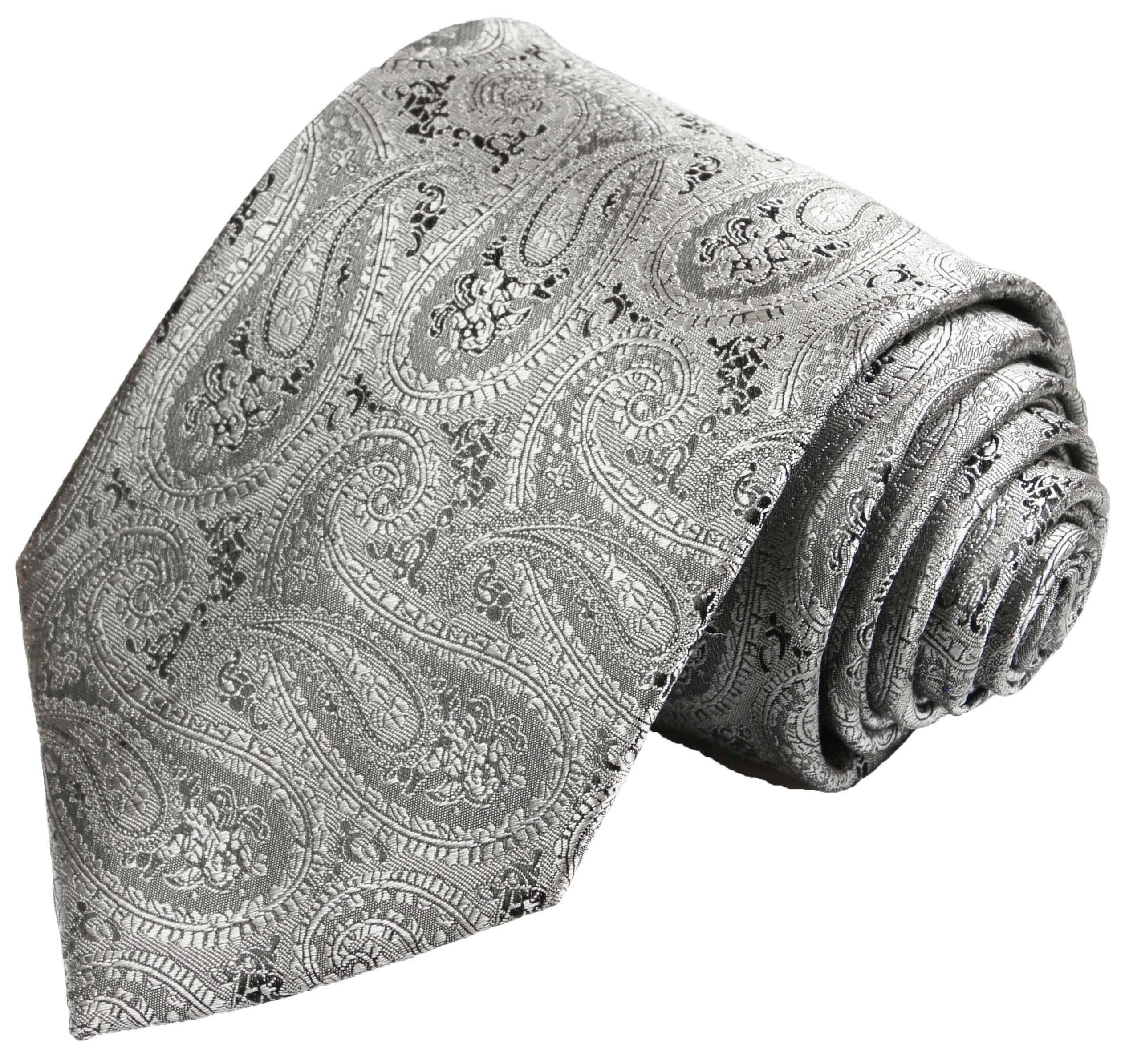 Festliche Weste mit silber paisley grau Paul Malone - Shop v30 Krawatte