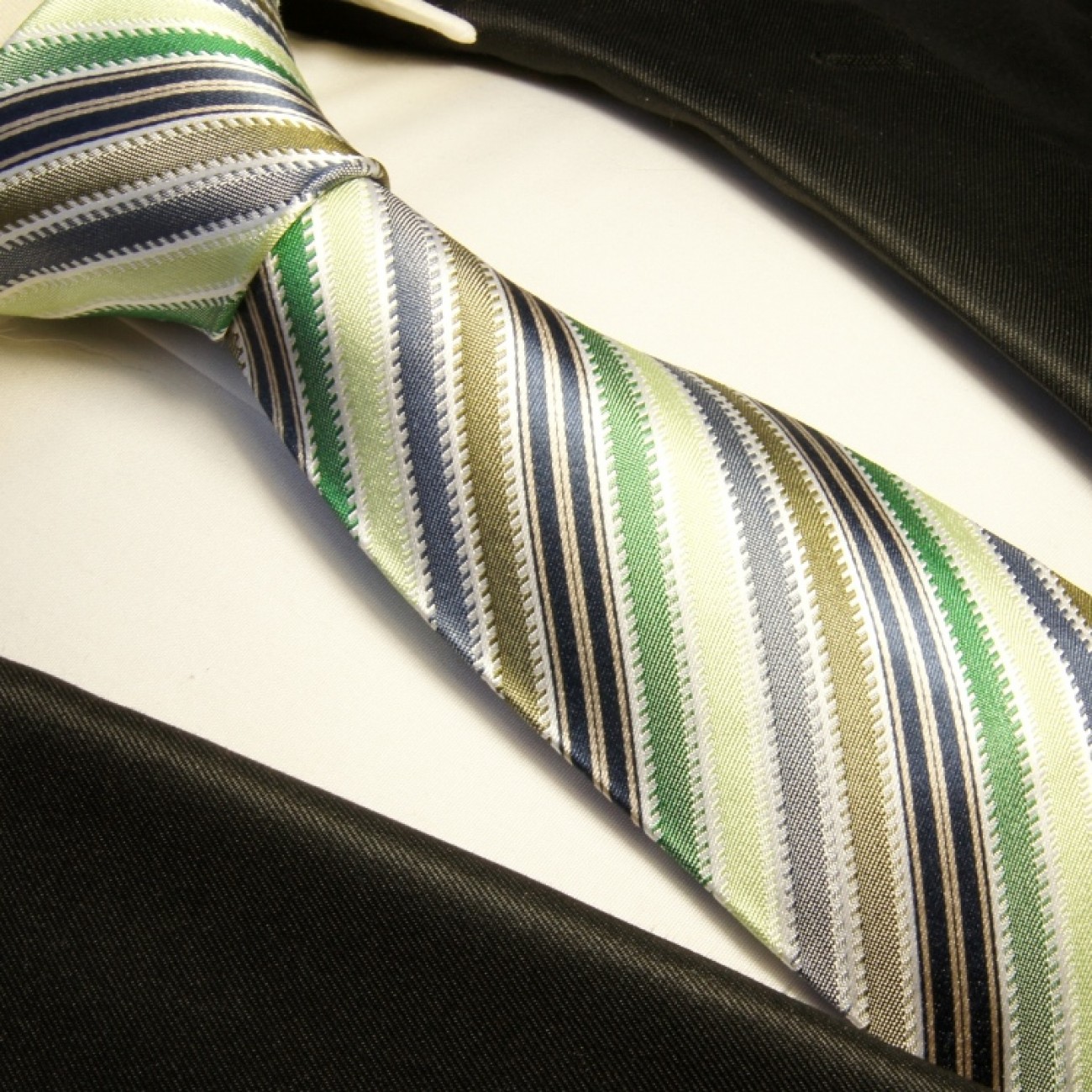 green necktie set 3pcs