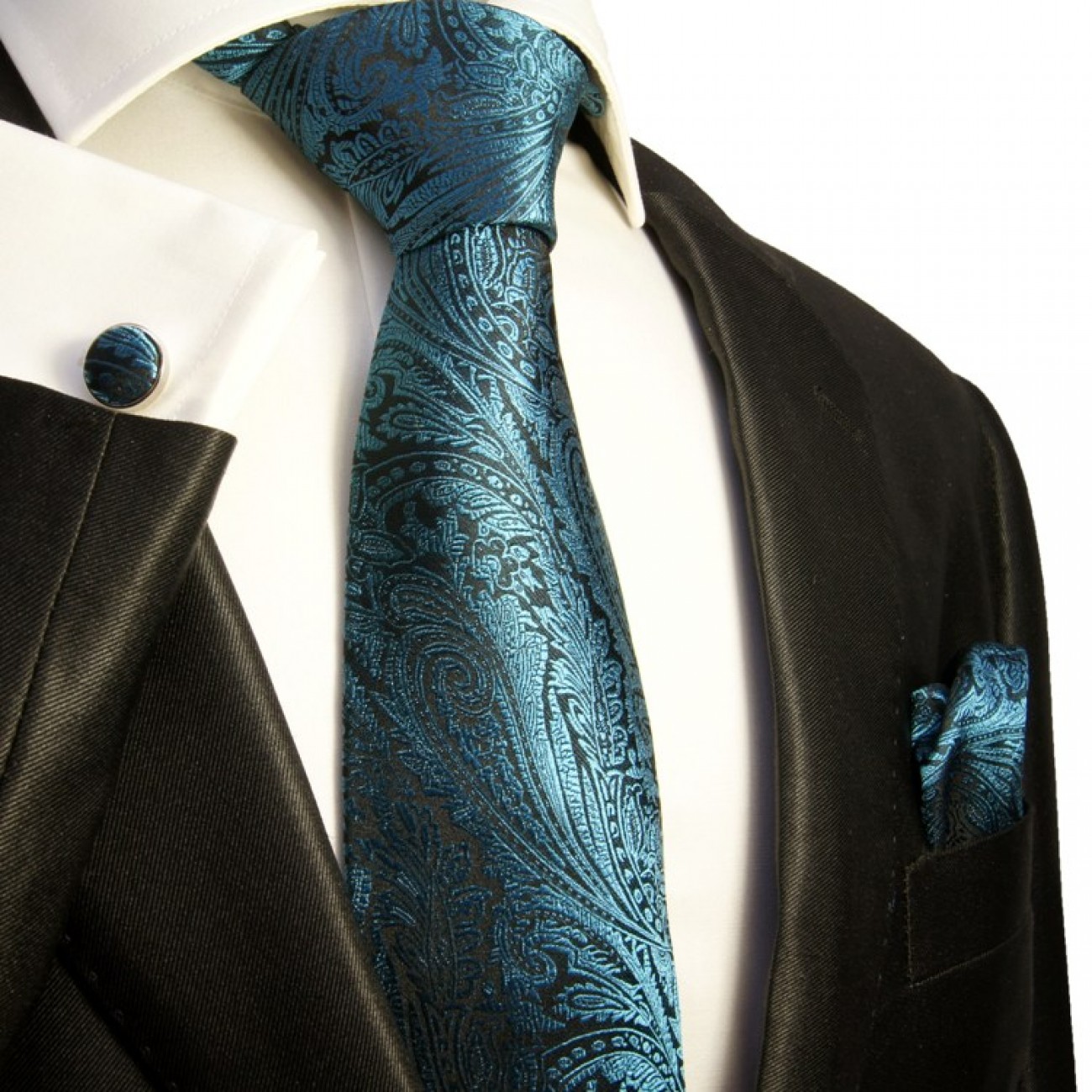 Aqua Krawatten Set 3tlg