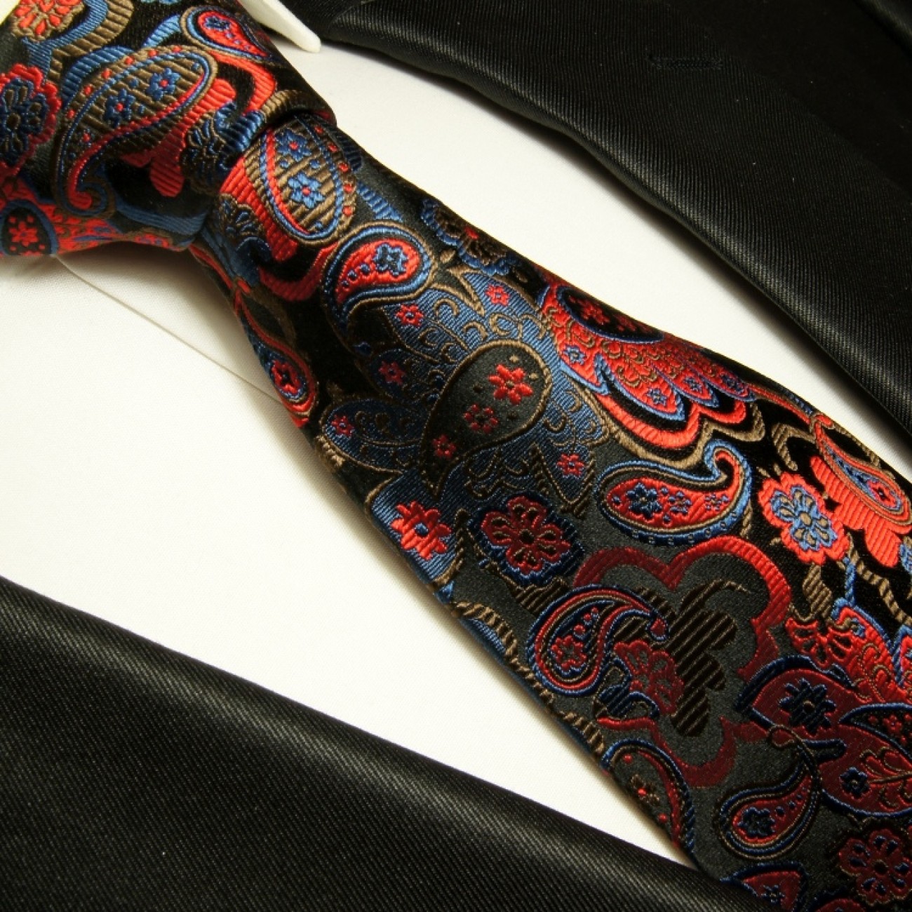black red necktie set 3pcs