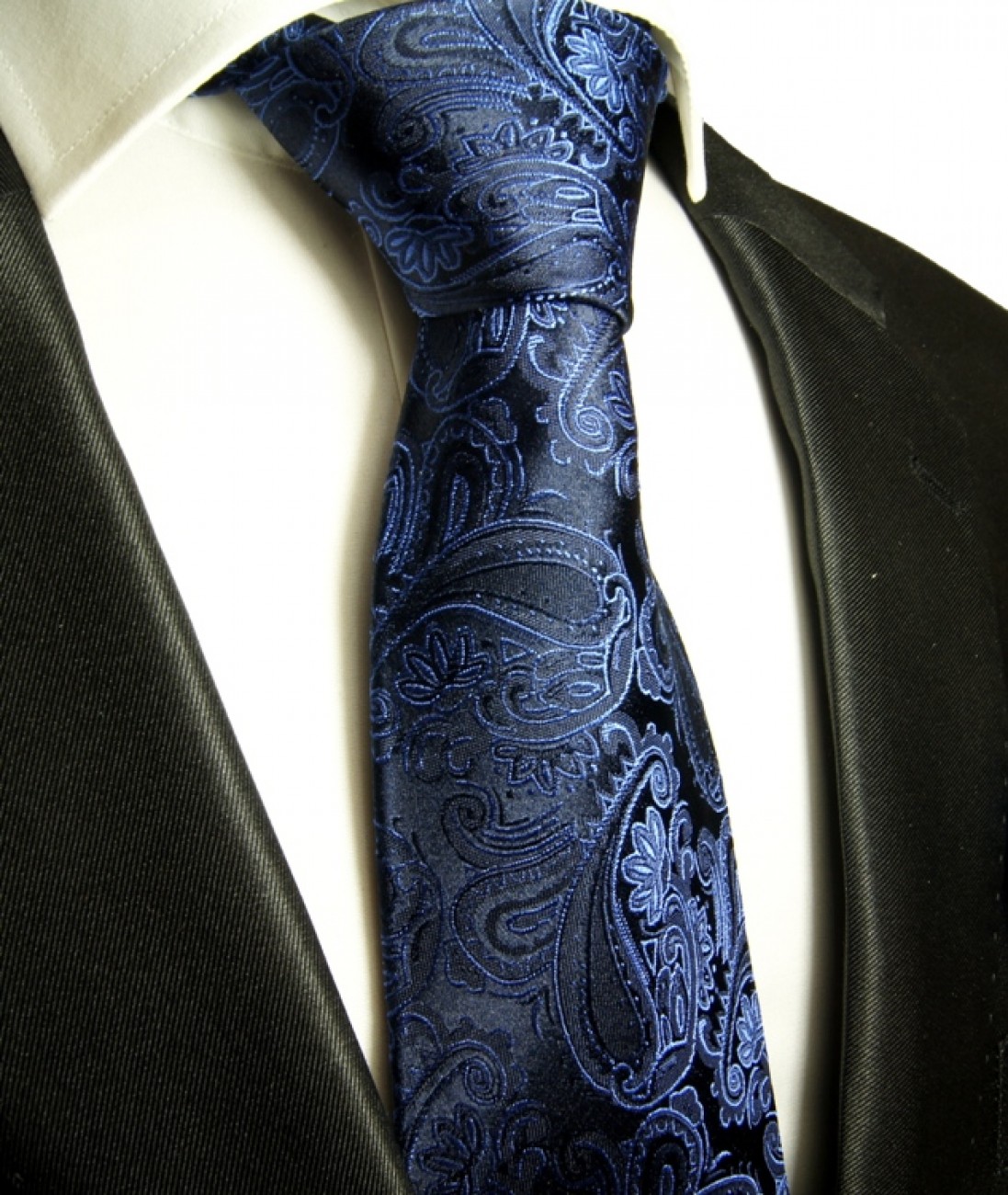 paisley blau Krawatte - 518 BESTELLEN JETZT | Paul Malone Shop