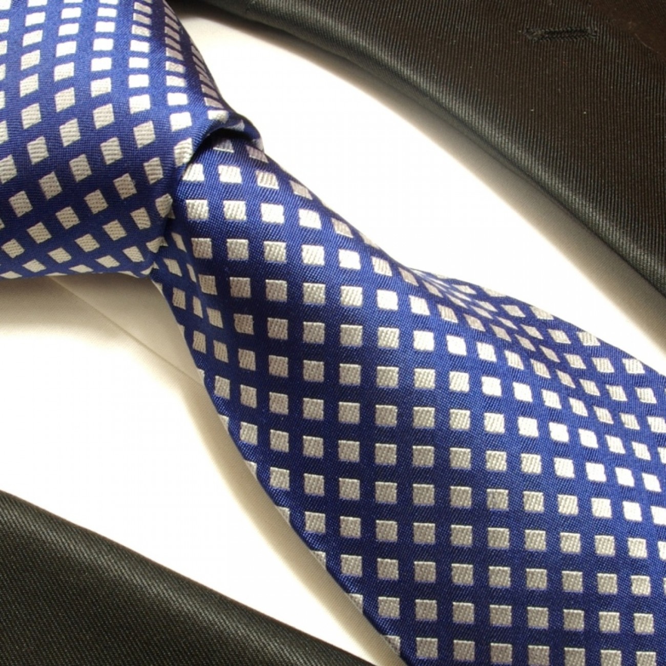 blue necktie