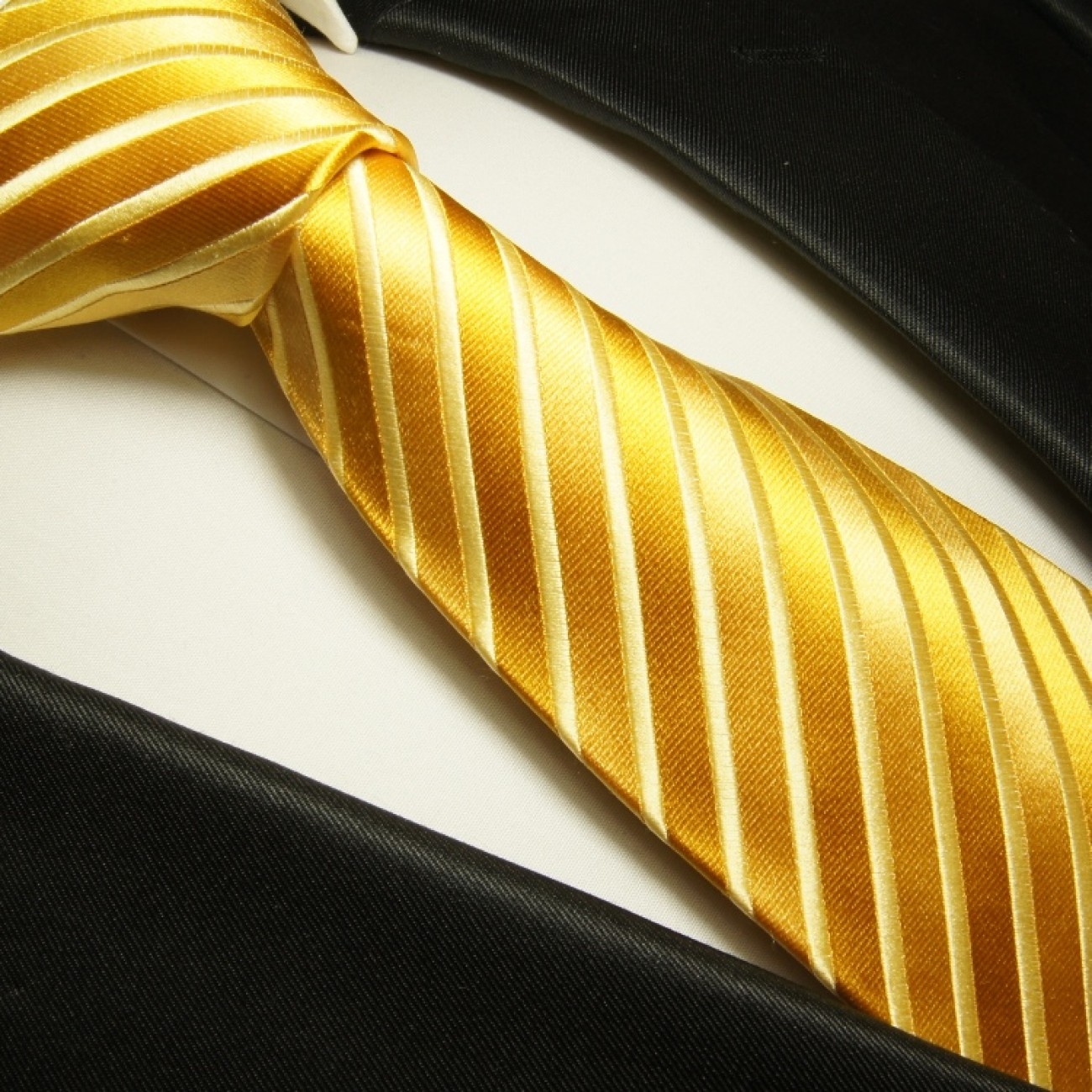 Gold necktie set 3pcs