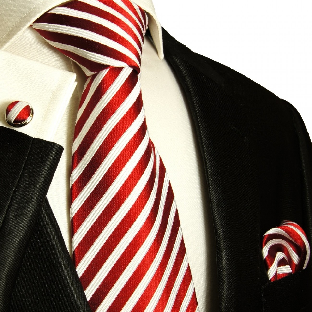 red necktie set 3pcs