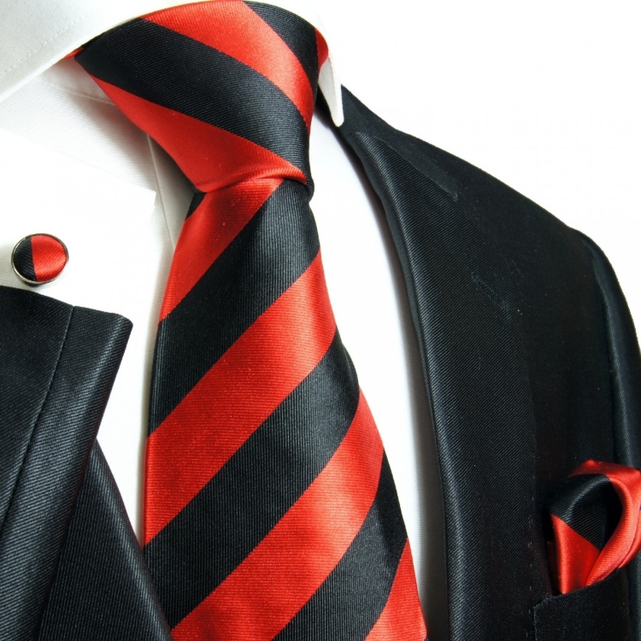 black red necktie