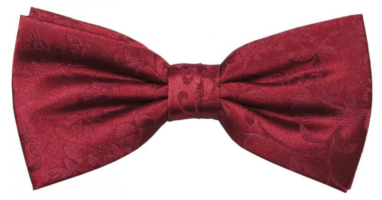Burgundy red boys bow tie - bowtie