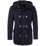 Navy blue Men's winter wool coat - slim fit