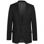 Mens suit jacket black dress jacket for men - 100% virgin wool